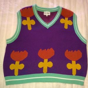 Love + Harmony flower sweater vest